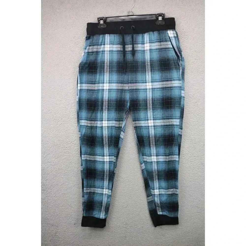 Aeropostale Women's Plaid Flannel Lounge/Pajama Pants-Small-Drawstring-Pockets
